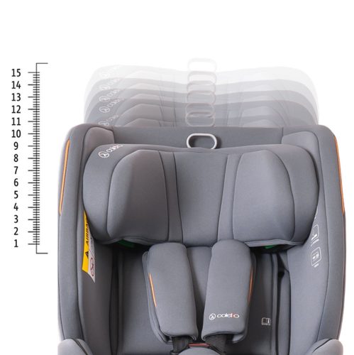 Coletto Izzy 40-150 cm biztonsági gyerekülés-Grey