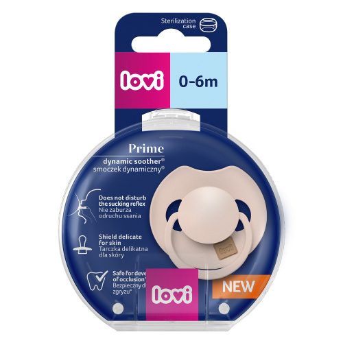 LOVI Dinamikus szilikon cumi PRIME 0-6hó 1db -Nude