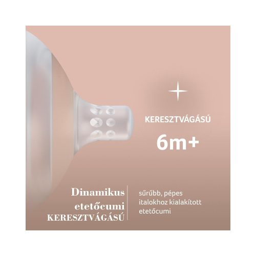 LOVI Dinamikus etetőcumi MAMMAFEEL 6hó+ 1db változó/keresztvágású