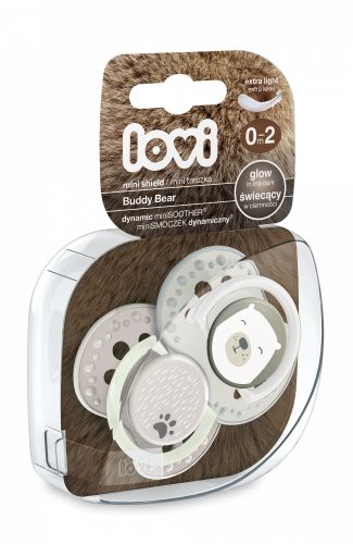 Lovi Dinamikus nyugtató cumi Buddy Bear 2db. - 0-2hó