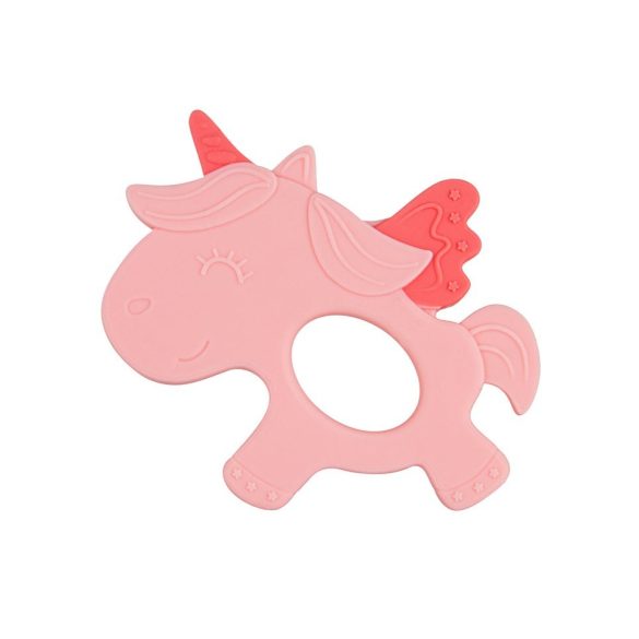 Canpol babies szilikonos rágóka Egyszarvú-Rózsaszín