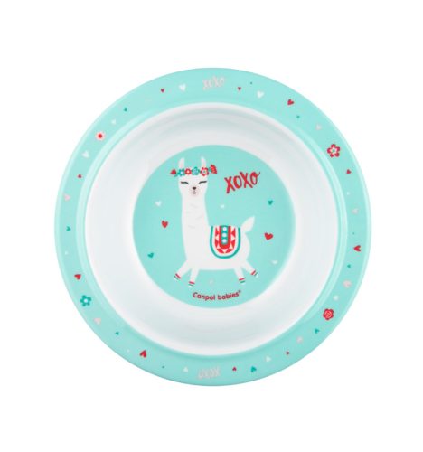 Canpol babies Melamin tál tapadókoronggal Exotic Animals 270ml 4hó-türkiz