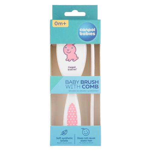 Canpol babies fésű és hajkefe-Pink