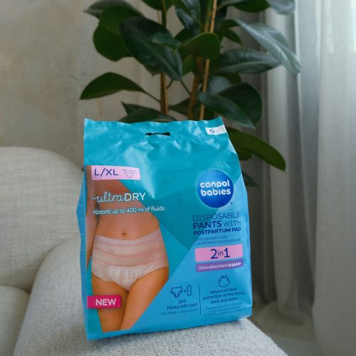 Canpol babies 2az1ben szülés utáni pelenka L/XL 5db