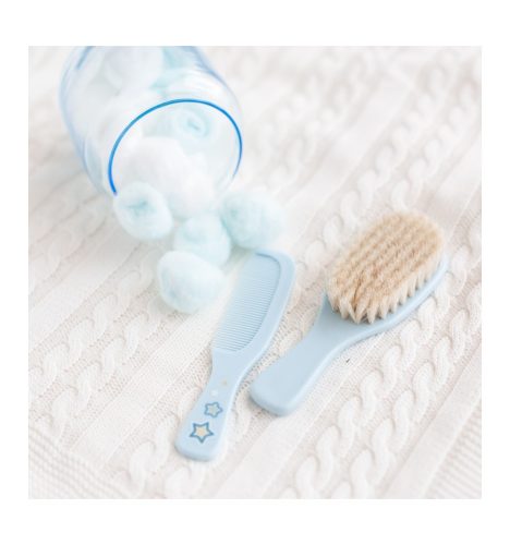 Canpol babies Puha hajkefe + fésű-Kék