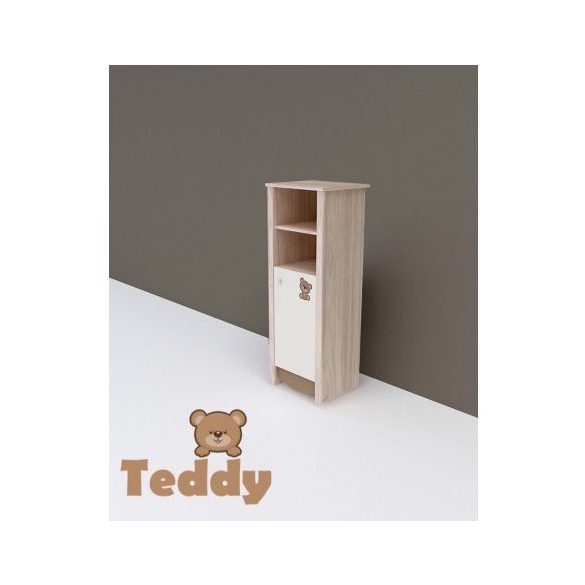 Todi Teddy keskeny nyitott polcos+ 1 ajtós szekrény