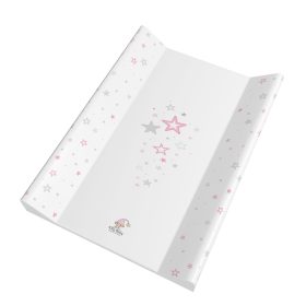 Puha vállas pelenkázó lap 50x80cm --Rózsaszín csillag