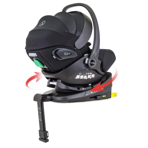 Coletto Zoom I-size 40-87cm babahordozó+ 360°-os bázistalp-Fekete