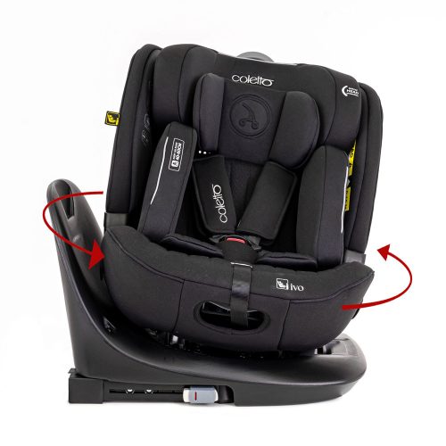 Coletto Ivo i-Size 40-150cm biztonsági gyerekülés-Black