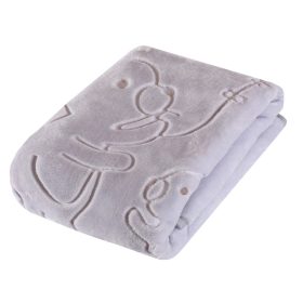 Duetbaby dombornyomott mintás babatakaró - 80x110 cm-Bézs