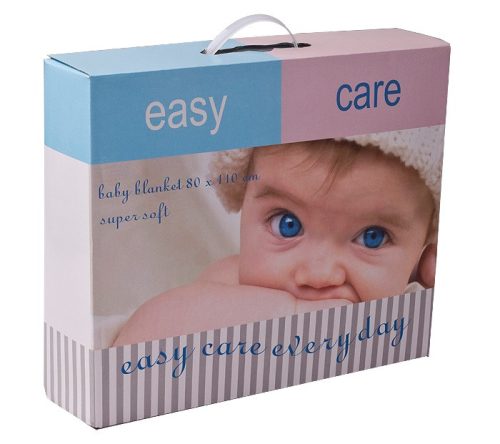 Duetbaby dombornyomott mintás babatakaró - 80x110 cm-Szürke