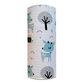 Színes mintás textil pelenka 70x80 cm-menta őz