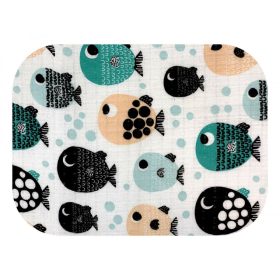 Színes mintás textil pelenka 70X80cm-Halacska