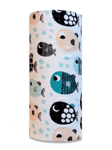 Színes mintás textil pelenka 70X80cm-Halacska