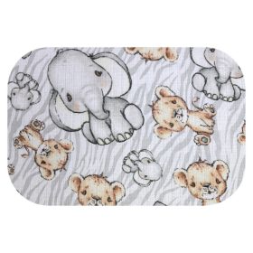 Színes mintás textil pelenka 70x80 cm-Szürke szafari