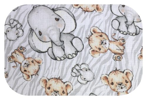Színes mintás textil pelenka 70x80 cm-Szürke szafari