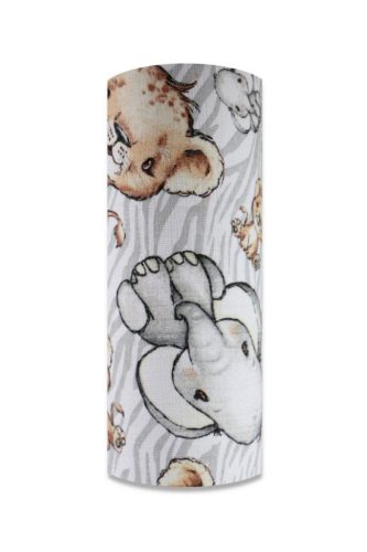 Színes mintás textil pelenka 70x80 cm-Szürke szafari