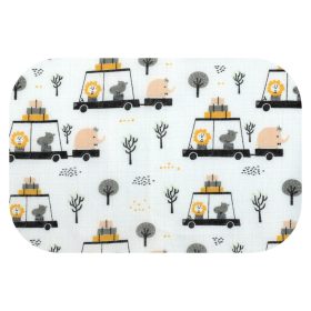   Színes mintás textil pelenka 70X80cm-Kirándulás az állatkertben