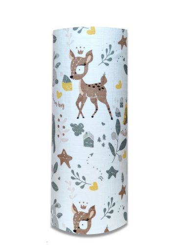 Színes mintás textil pelenka 70x80 cm-barna állatok