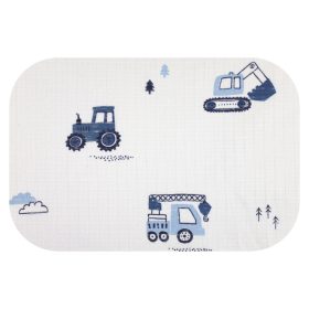 Színes mintás textil pelenka 70x80 cm-Kék markoló