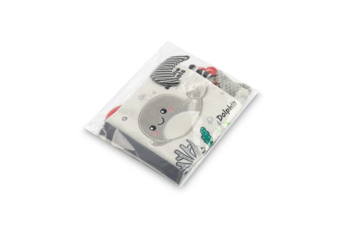 Sensillo black&white textil könyv-Delfin 