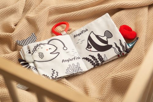 Sensillo black&white textil könyv-Delfin 