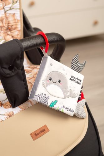 Sensillo black&white textil könyv-Delfin 