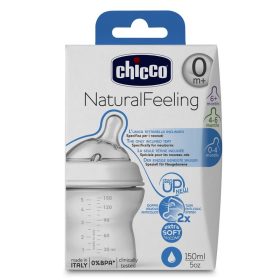 Chicco Natural Feeling cumisüveg ferde cumival 150 ml