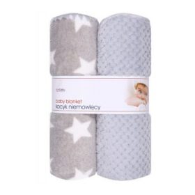 Duetbaby plüss takaró 2 db-os, szürke