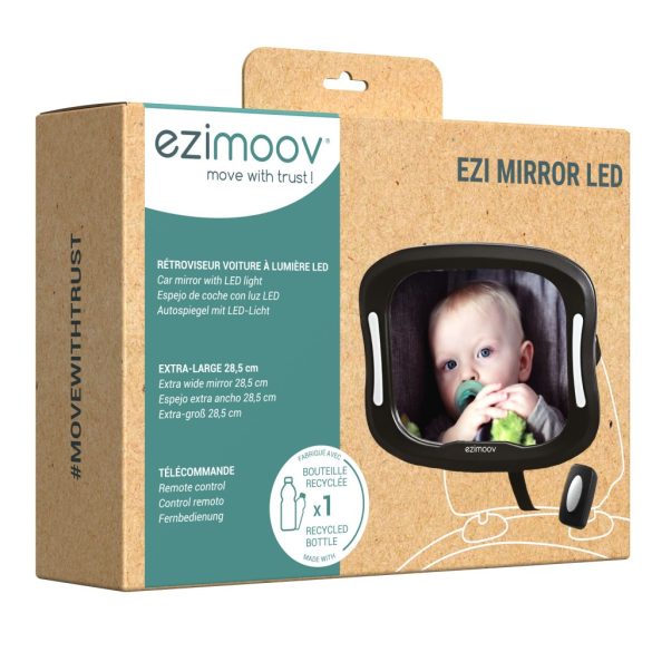 Ezimoov Mirror Led-autós tükör beépített éjszakai fénnyel és távirányítóval