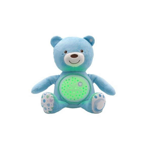 Chicco Baby Bear plüss maci projektor - Kék maci