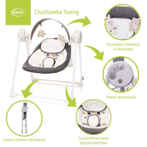 4 Baby Swing elektromos hinta-Graphite
