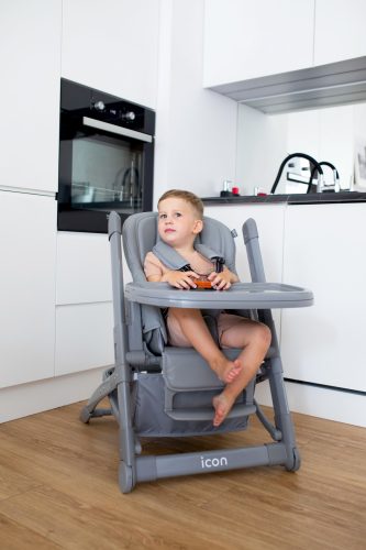 4Baby Icon múltifunkciós etetőszék-Grey