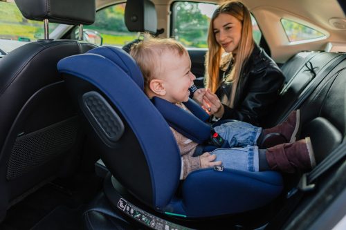 4 BABY Enzo-Fix 40-150 cm biztonsági gyerekülés-Navy Blue
