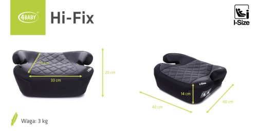 4BABY HI-FIX I-Size ülésmagasító-Grafit