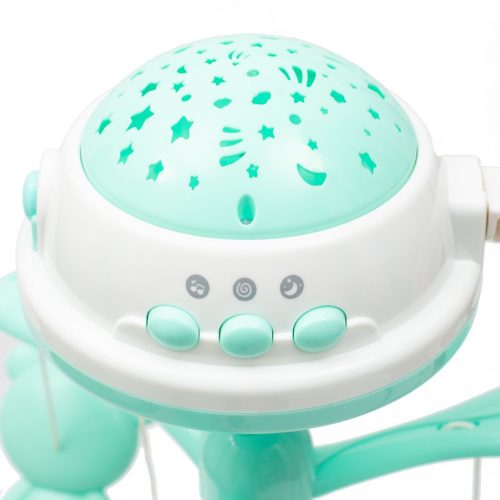 Baby Mix elektromos zenélő-forgó, menta