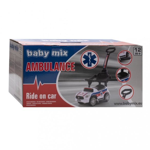 Baby Mix tolókaros bébitaxi- mentőauto