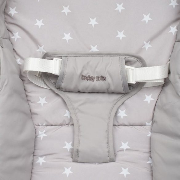 Baby mix hintás rezgő pihenőszék-szürke csillagok