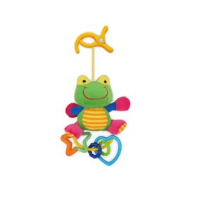 Baby Mix plüss játék csörgővel-Béka
