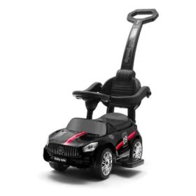 Baby Mix tolókaros bébitaxi versenyautó-Fekete