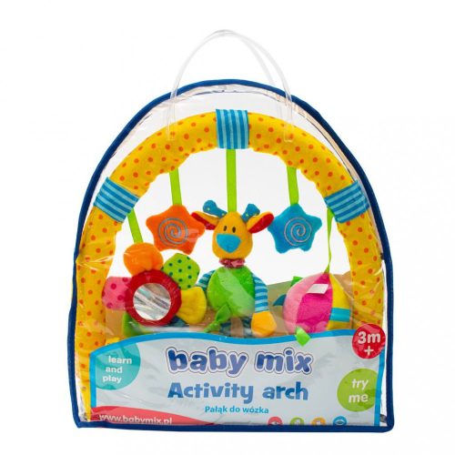 Baby mix babakocsira íves játék-Zsiráf