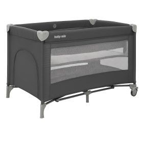 Baby Mix Grow kétszintes utazóágy-Grey