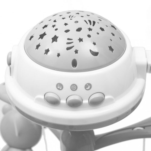 Baby Mix elektromos zenélő-forgó, szürke