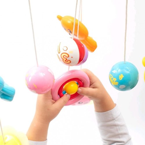 Baby Mix elektromos zenélő-forgó, szürke