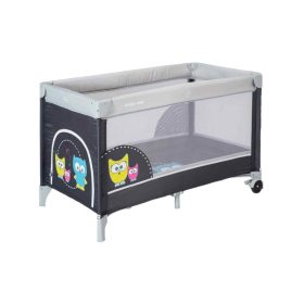 Baby mix utazóágy  egyszintes sötét szürke