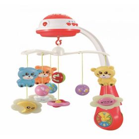 Baby Mix elektromos zenélő-forgó, piros