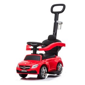   Baby Mix Mercedes Benz  C63  AMG  szülőkormányos bébitaxi-Piros