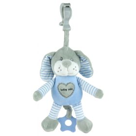 Baby Mix zenélő plüss játék-Kék kutya