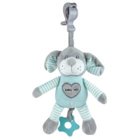 Baby Mix zenélő plüss játék-Menta kutya