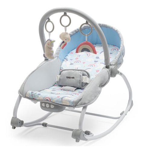 Baby mix hintás rezgő pihenőszék-Szivárvány